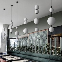 Lampada a sospensione moderna minimalista Magic Beans Molecule Lampada da soffitto