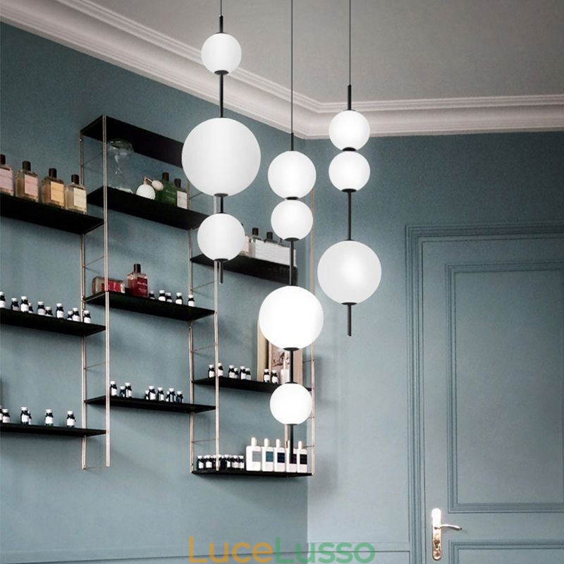 Lampada a sospensione moderna minimalista Magic Beans Molecule Lampada da soffitto
