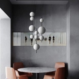 Lampada a sospensione moderna minimalista Magic Beans Molecule Lampada da soffitto