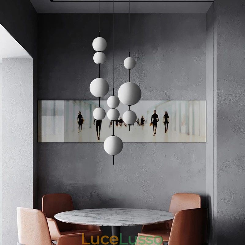 Lampada a sospensione moderna minimalista Magic Beans Molecule Lampada da soffitto