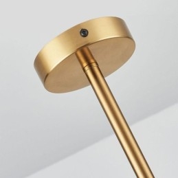 Lampada a sospensione moderna minimalista in ferro battuto e vetro lava