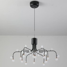 Lampada a sospensione Nordic Creative Lampada da soffitto bianca naturale 14 luci