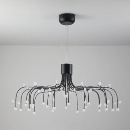 Lampada a sospensione Nordic Creative Lampada da soffitto bianca naturale 30 luci