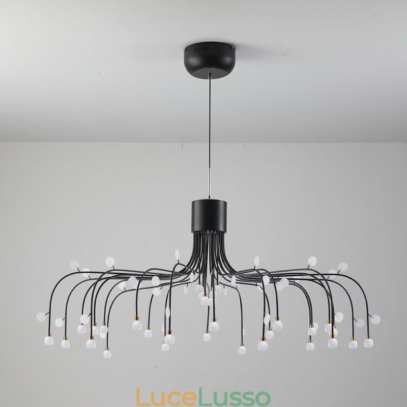 Lampada a sospensione Nordic Creative Lampada da soffitto bianca naturale 30 luci