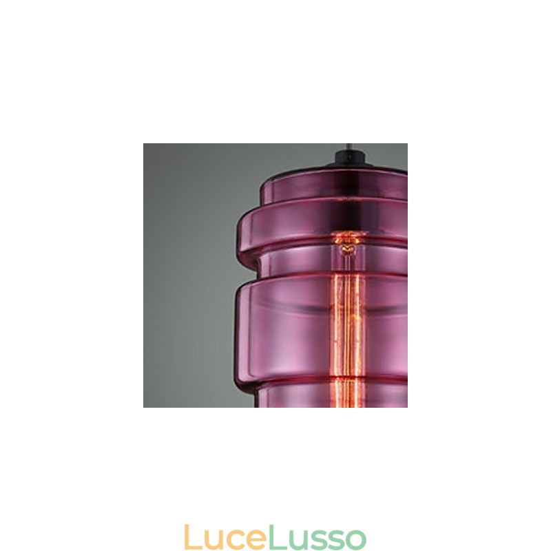 Lampadario Mini Stile Moderno Contemporaneo Vetro