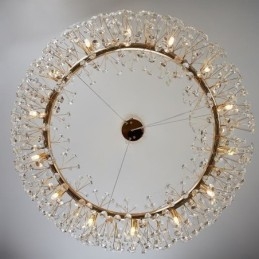 Lampada a sospensione moderna minimalista in ferro battuto circolare a forma di fiore di sole