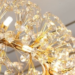 Lampada a sospensione moderna minimalista in ferro battuto circolare a forma di fiore di sole