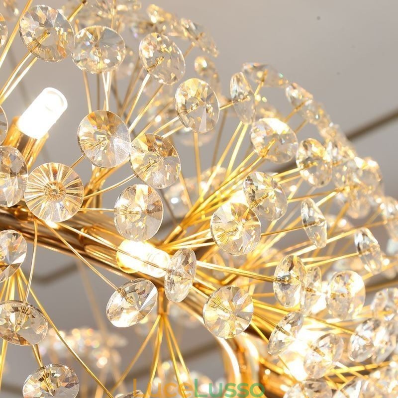 Lampada a sospensione moderna minimalista in ferro battuto circolare a forma di fiore di sole