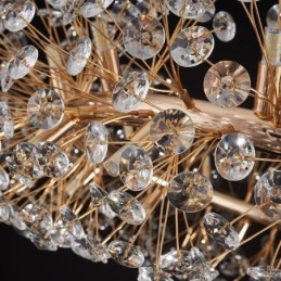 Lampada a sospensione moderna minimalista in ferro battuto circolare a forma di fiore di sole