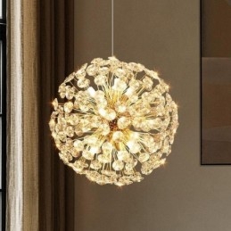 Lampada da soffitto moderna minimalista in ferro galvanizzato a forma di fiore di sole