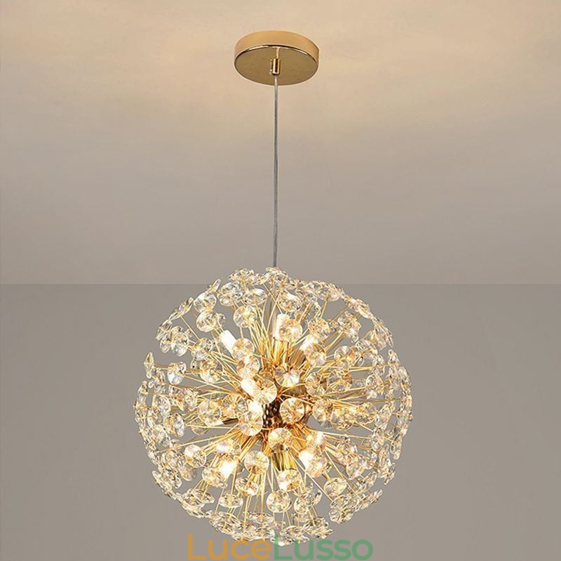 Lampada da soffitto moderna minimalista in ferro galvanizzato a forma di fiore di sole