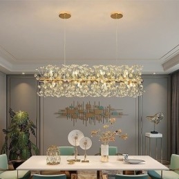 Lampada a sospensione con striscia galvanica, lampada da soffitto in ferro battuto a forma di fiore di sole