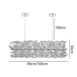 Lampada a sospensione con striscia galvanica, lampada da soffitto in ferro battuto a forma di fiore di sole