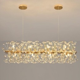 Lampada a sospensione con striscia galvanica, lampada da soffitto in ferro battuto a forma di fiore di sole