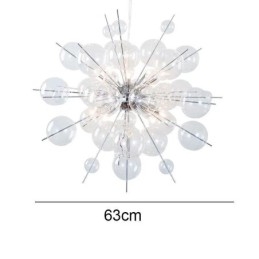 Lampada a sospensione moderna Lampada da soffitto in vetro a bolle minimalista