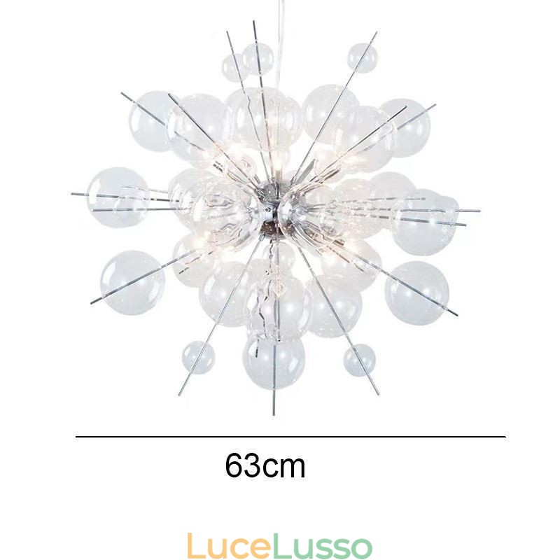 Lampada a sospensione moderna Lampada da soffitto in vetro a bolle minimalista