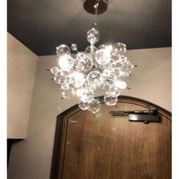Lampada a sospensione moderna Lampada da soffitto in vetro a bolle minimalista