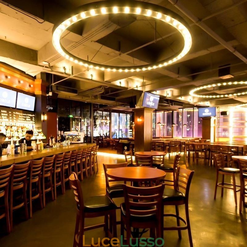 Lampada a sospensione americana, lampada da soffitto con decorazione in ferro battuto retrò