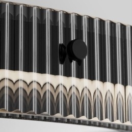 Lampada a sospensione circolare 60 80CM Lampada da soffitto in vetro dimmerabile con telecomando