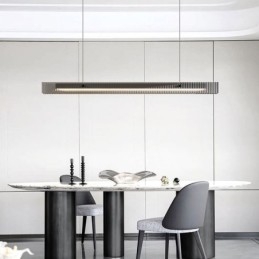 Lampada a sospensione 100CM Lampada da soffitto in vetro dimmerabile con telecomando