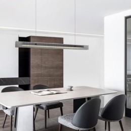 Lampada a sospensione 100CM Lampada da soffitto in vetro dimmerabile con telecomando