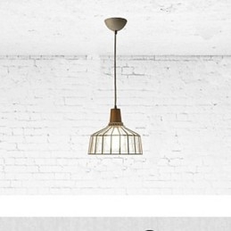 Lampadario in metallo illuminazione semplice
