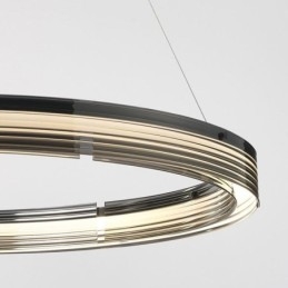 Lampada a sospensione 60 80CM Cerchio Lampade da soffitto in vetro Dimmerazione tricromatica