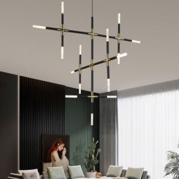 Lampada a sospensione con giunzione, luce da soffitto creativa, luce bianca calda, lampada combinata fai da te