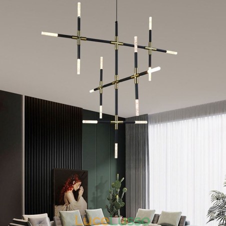 Lampada a sospensione con giunzione, luce da soffitto creativa, luce bianca calda, lampada combinata fai da te Lampada a sospensione con giunzione, luce da soffitto creativa, luce bianca calda, lampada combinata fai da te