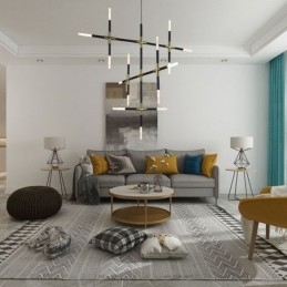 Lampada a sospensione con giunzione, luce da soffitto creativa, luce bianca calda, lampada combinata fai da te