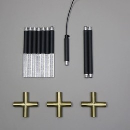 Lampada a sospensione con giunzione, luce da soffitto creativa, luce bianca calda, lampada combinata fai da te