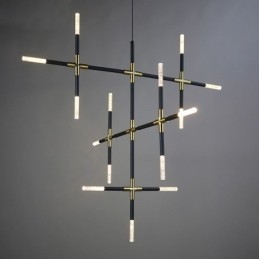 Lampada a sospensione con giunzione, luce da soffitto creativa, luce bianca calda, lampada combinata fai da te