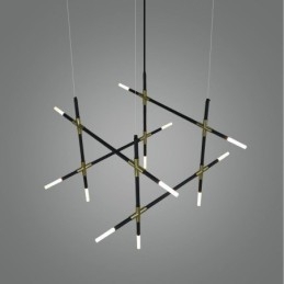 Lampada a sospensione con giunzione, luce da soffitto creativa, luce bianca calda, lampada combinata fai da te