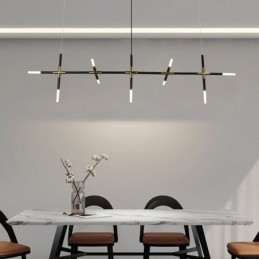 Semplice lampada a sospensione creativa con giunzione, luce da soffitto bianca calda, lampada combinata fai da te