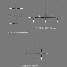 Semplice lampada a sospensione creativa con giunzione, luce da soffitto bianca calda, lampada combinata fai da te