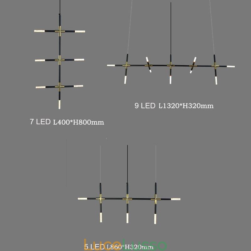 Semplice lampada a sospensione creativa con giunzione, luce da soffitto bianca calda, lampada combinata fai da te