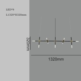 Semplice lampada a sospensione creativa con giunzione, luce da soffitto bianca calda, lampada combinata fai da te