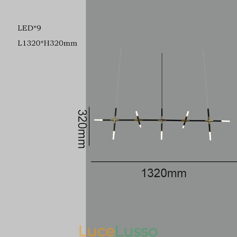 Semplice lampada a sospensione creativa con giunzione, luce da soffitto bianca calda, lampada combinata fai da te