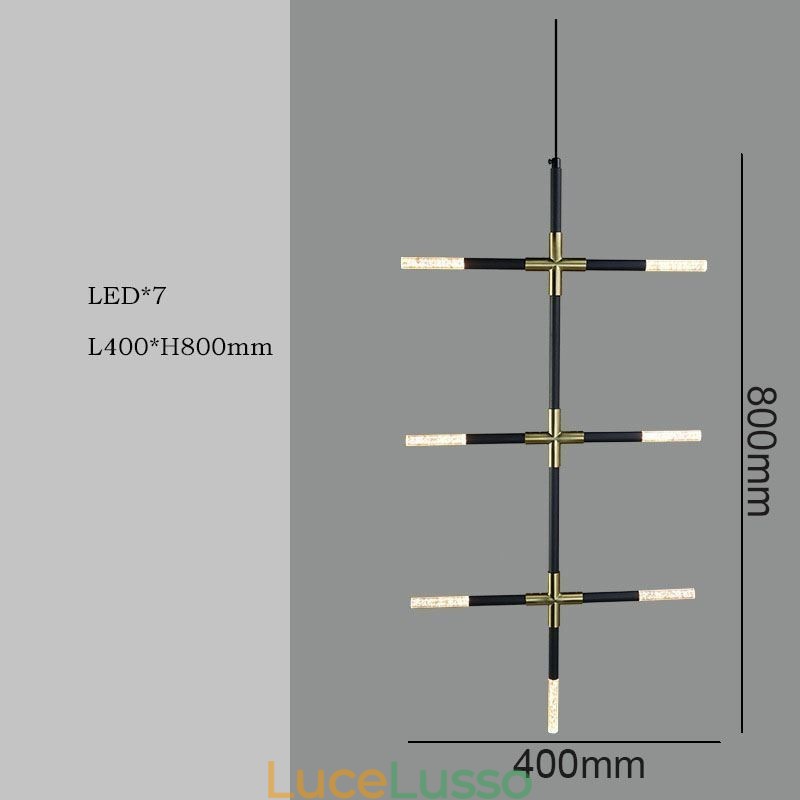 Semplice lampada a sospensione creativa con giunzione, luce da soffitto bianca calda, lampada combinata fai da te