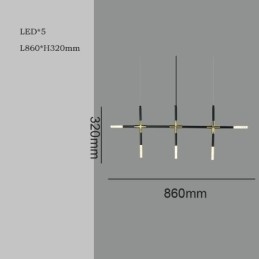 Semplice lampada a sospensione creativa con giunzione, luce da soffitto bianca calda, lampada combinata fai da te