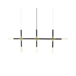 Semplice lampada a sospensione creativa con giunzione, luce da soffitto bianca calda, lampada combinata fai da te