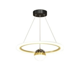 Lampada a sospensione minimalista in ferro battuto acrilico anello stella luce da soffitto