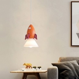 Lampada a sospensione minimalista in ferro battuto Moon Landing Piccola lampada da soffitto