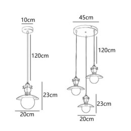 Moderna lampada a sospensione semplice G9 in ferro battuto e resina pupazzo di neve lampada da soffitto
