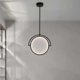 Lampada a sospensione nordica Lampada da soffitto creativa in ferro battuto ad anello
