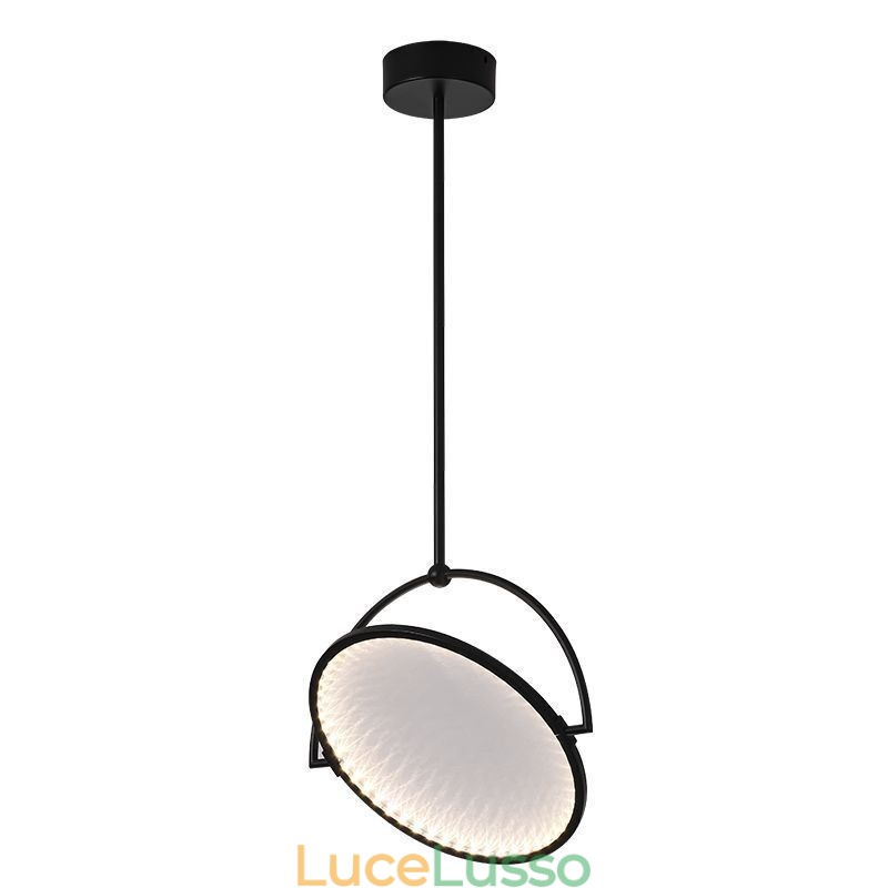 Lampada a sospensione nordica Lampada da soffitto creativa in ferro battuto ad anello