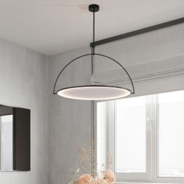 Lampada a sospensione nordica Lampada da soffitto creativa in ferro battuto ad anello