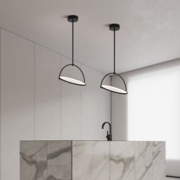 Lampada a sospensione nordica Lampada da soffitto creativa in ferro battuto ad anello