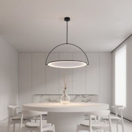 Lampada a sospensione nordica Lampada da soffitto creativa in ferro battuto ad anello