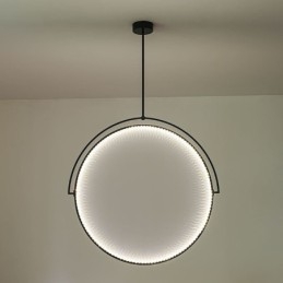 Lampada a sospensione nordica Lampada da soffitto creativa in ferro battuto ad anello